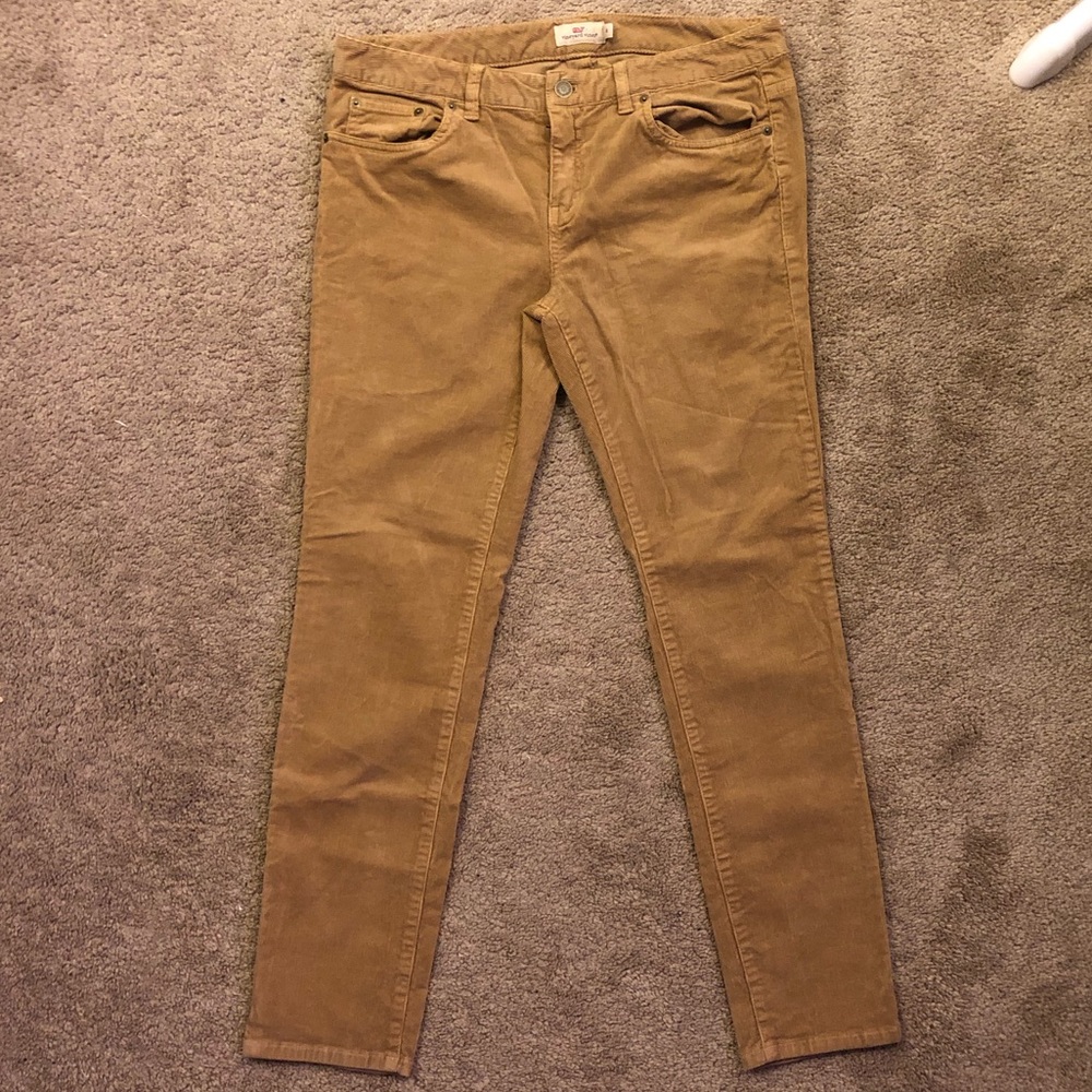 Brand New Vineyard Vines Mustard Curduroy Size 8!